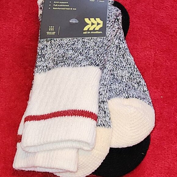 2 NEW Men's Heavy Weight Boot Socks Size 6-12 Thick Winter Warm Cozy Footwear - Picture 4 of 4